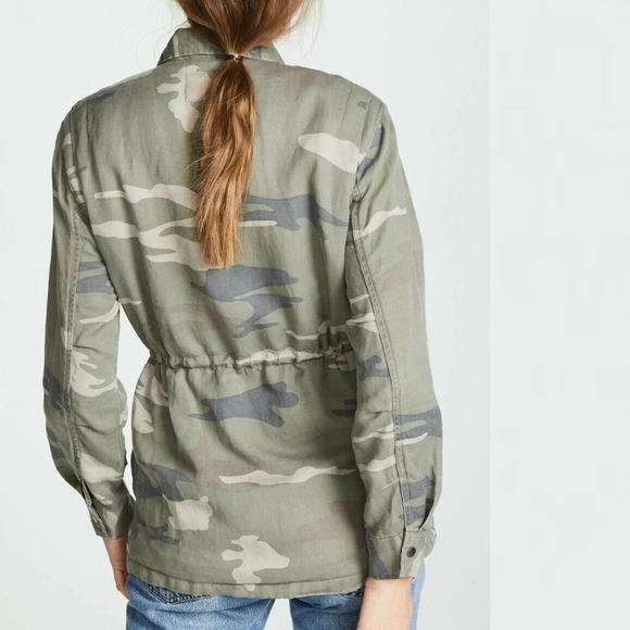 Rails Whitaker Jacket Faux Fur Lining Sage Camo Contemporary Women’s Casual XS - Picture 2 of 14
